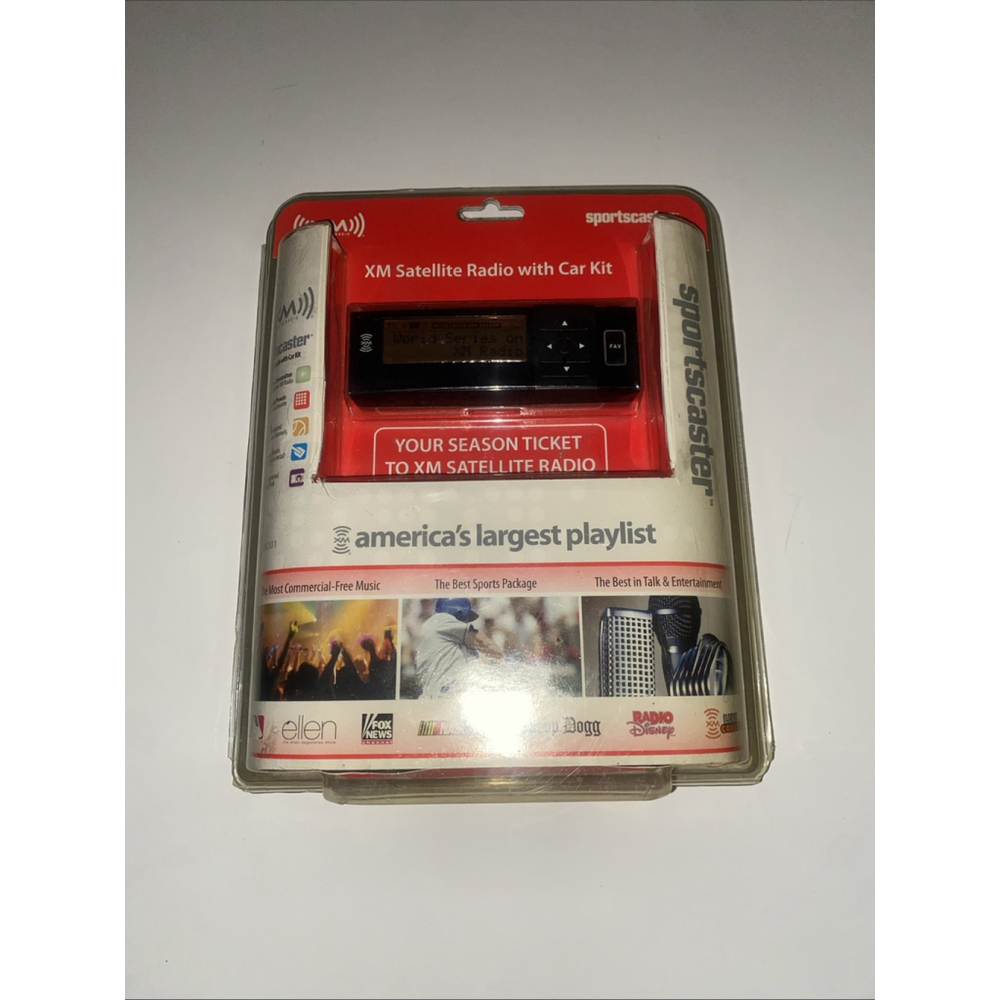 XM Satellite Radio RVK101A Sportscaster Receiver with Car Vehicle Kit SEALED